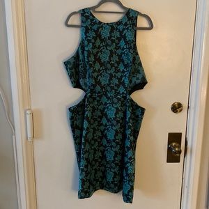 Hutch cut out brocade dress